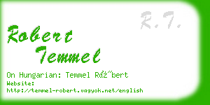 robert temmel business card